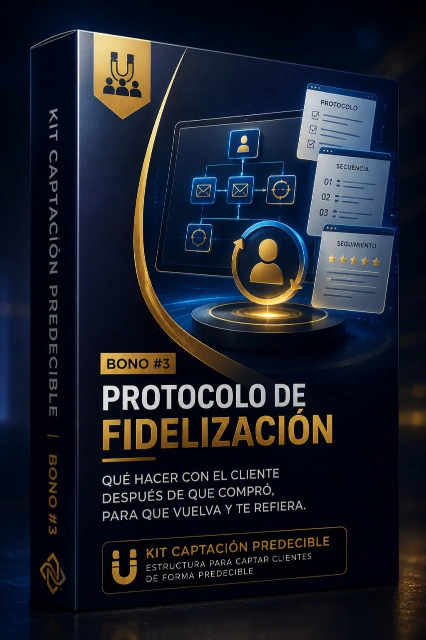 Mockup del bono 03: Protocolo de Fidelización